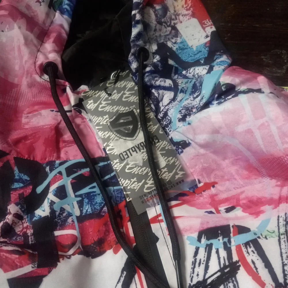 Encrypted Mens Zip Up Hoodie Colorful Muticolor Zip Up Pockets Citi Trends Cozy.